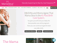 Tablet Screenshot of mamastrut.com